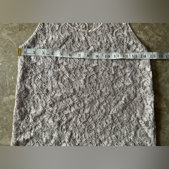 𝅺aritzia Wilfred lilac Madeline Sheer Floral Lace Racerback Tank XXS - Picture 6 of 7